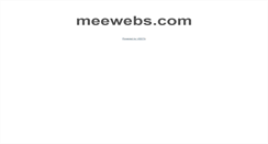 Desktop Screenshot of meewebs.com
